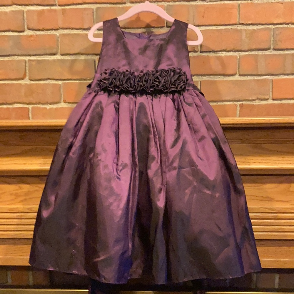 EUC sz 3T Sweet Kids purple taffeta dress
